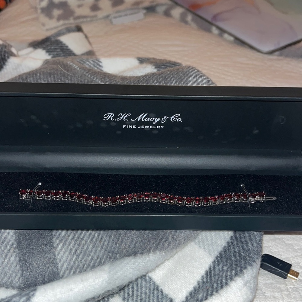 *New* Ruby Sterling Silver Bracelet - image 1